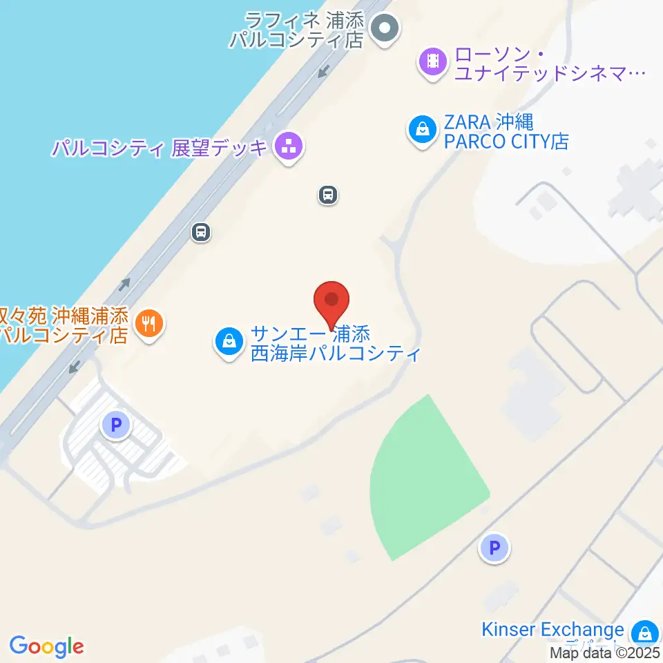島村楽器 沖縄・浦添パルコシティ店周辺のホテル一覧地図
