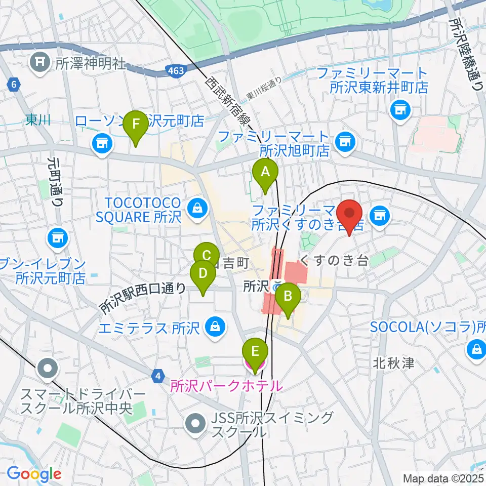 アミュージング・グレース周辺のホテル一覧地図