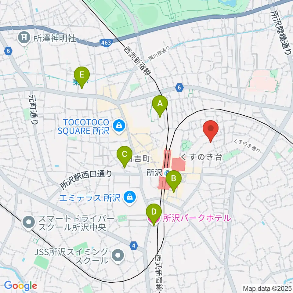 アミュージング・グレース周辺のホテル一覧地図