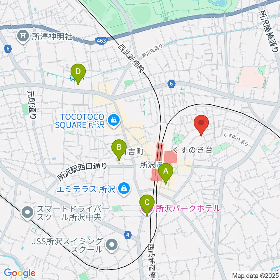 アミュージング・グレース周辺のホテル一覧地図