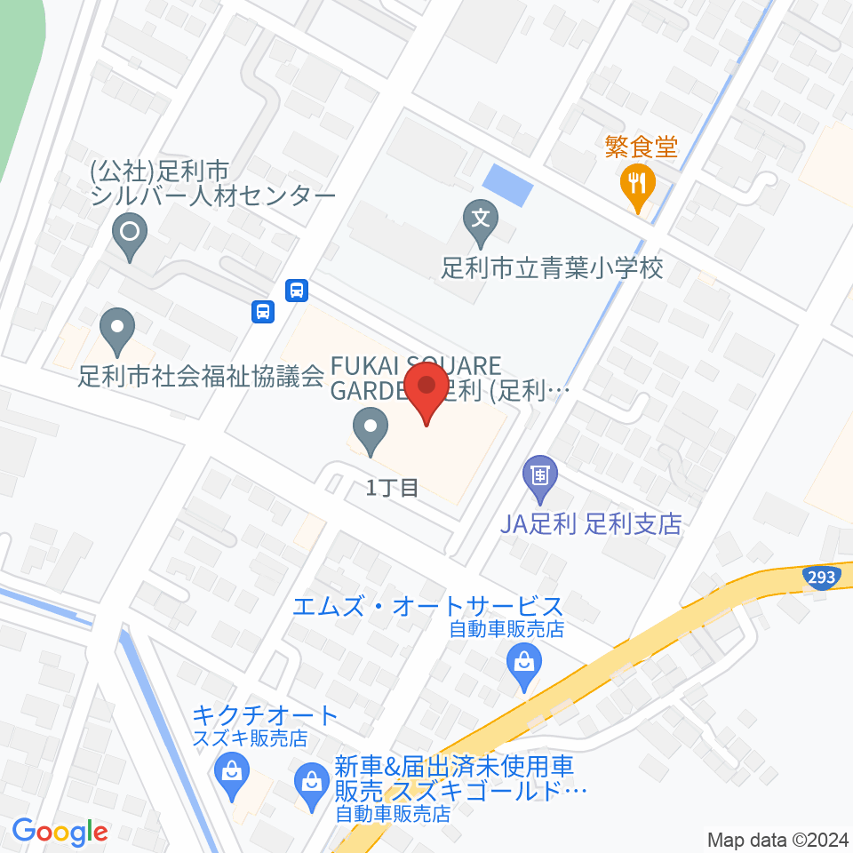 FUKAI SQUARE GARDEN 足利周辺のホテル一覧地図