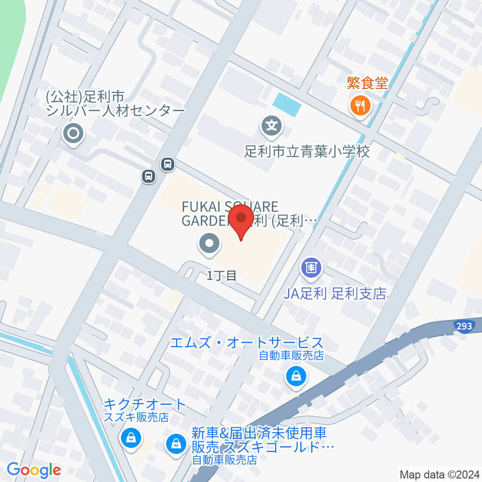 FUKAI SQUARE GARDEN 足利周辺のホテル一覧地図