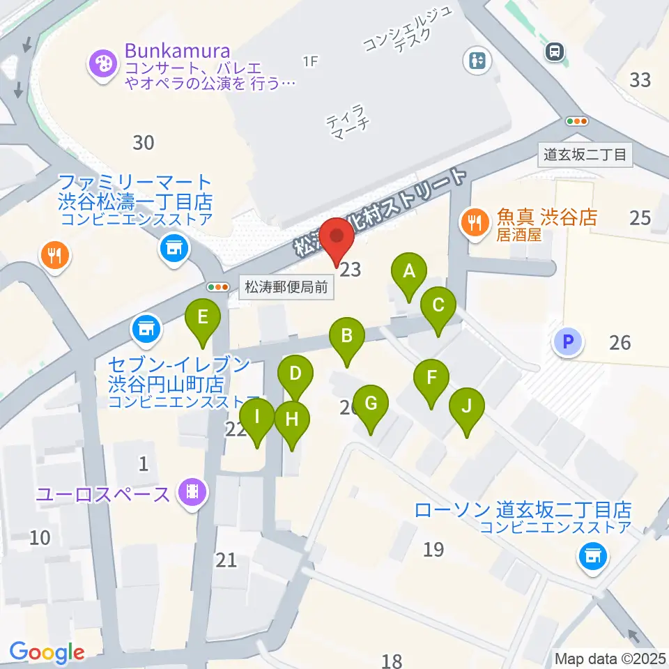 渋谷DAIA周辺のホテル一覧地図