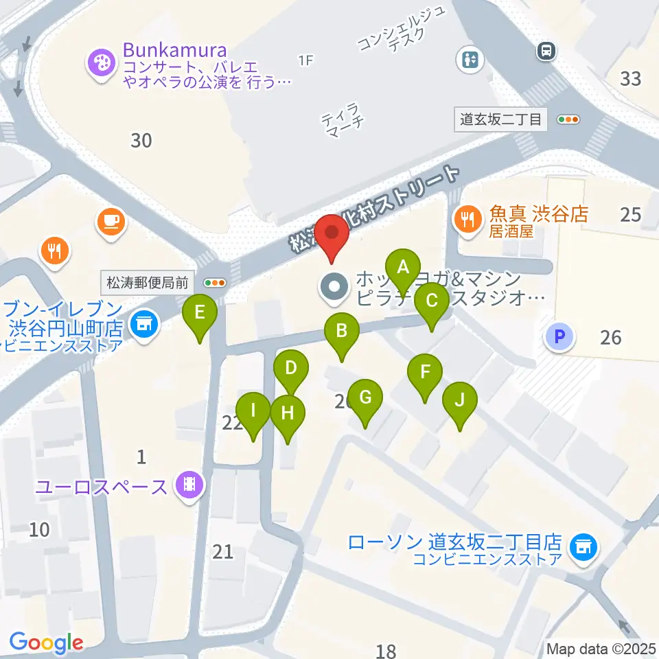 渋谷DAIA周辺のホテル一覧地図