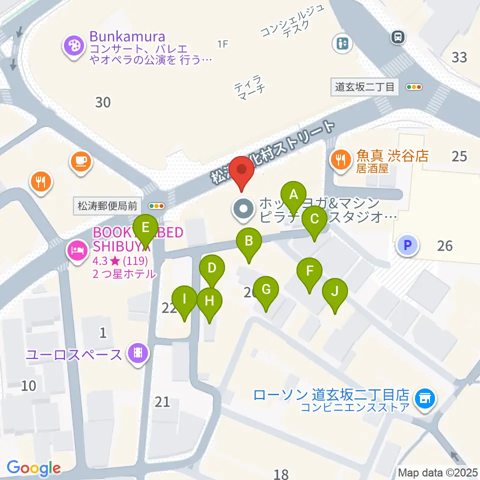 渋谷DAIA周辺のホテル一覧地図