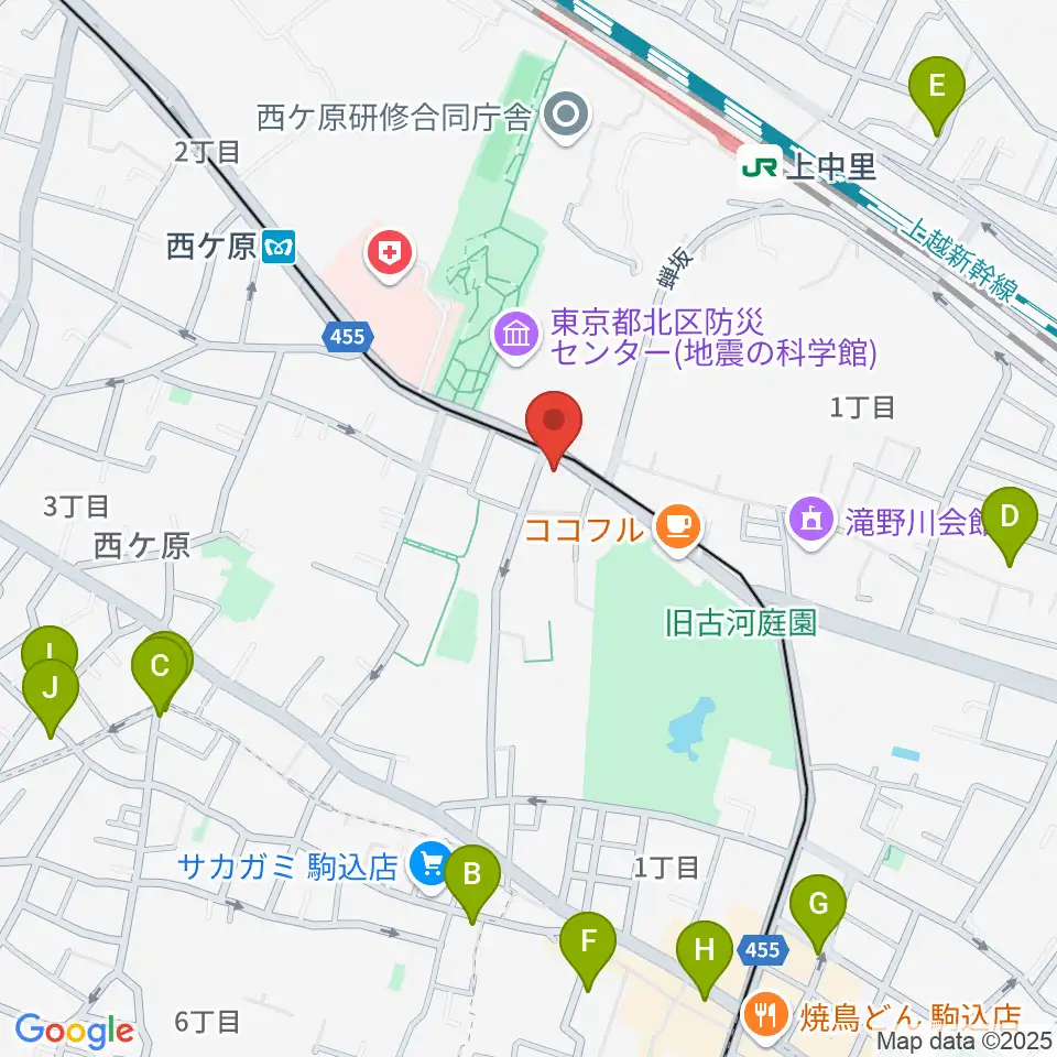 スタジオスカウト周辺のホテル一覧地図