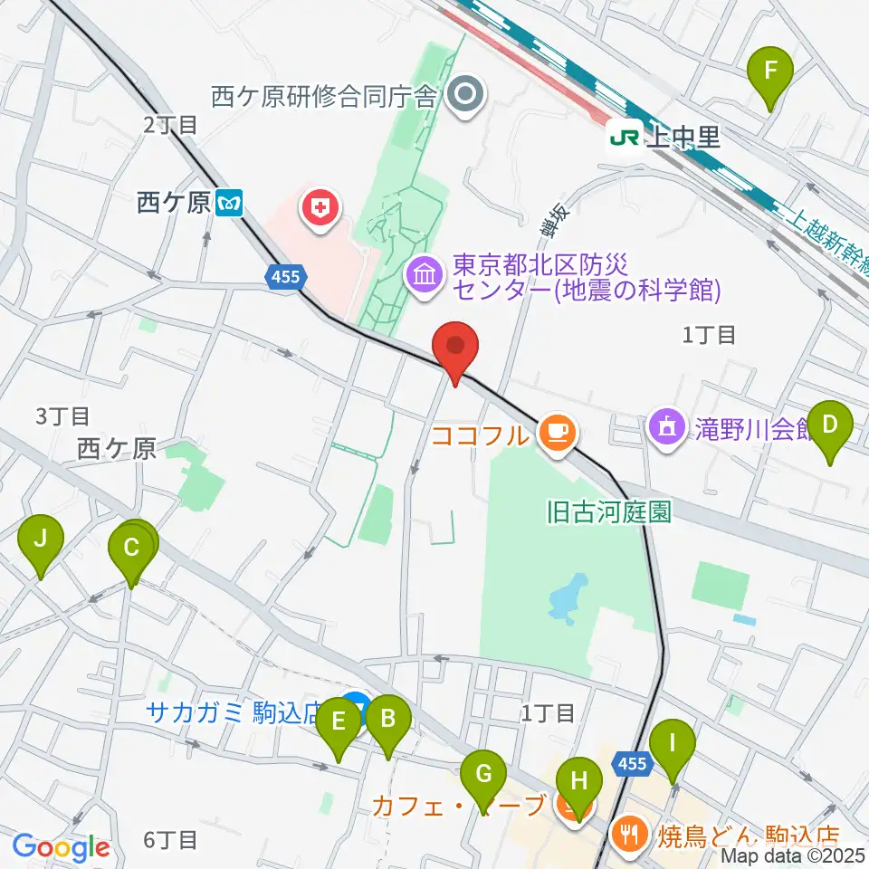 スタジオスカウト周辺のホテル一覧地図