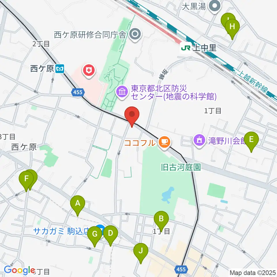 スタジオスカウト周辺のホテル一覧地図