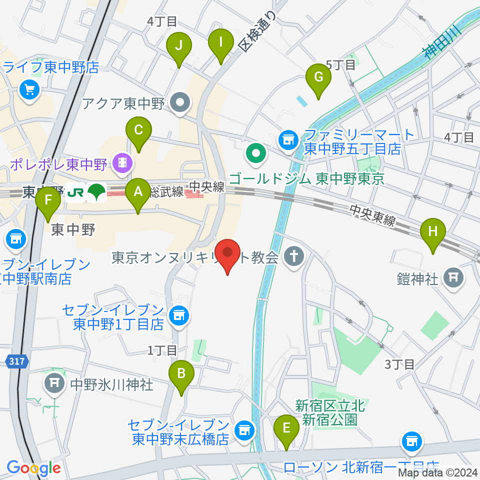 山本ミュージック・コーナー周辺のホテル一覧地図