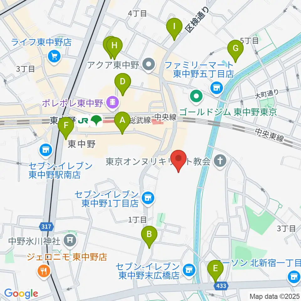 山本ミュージック・コーナー周辺のホテル一覧地図