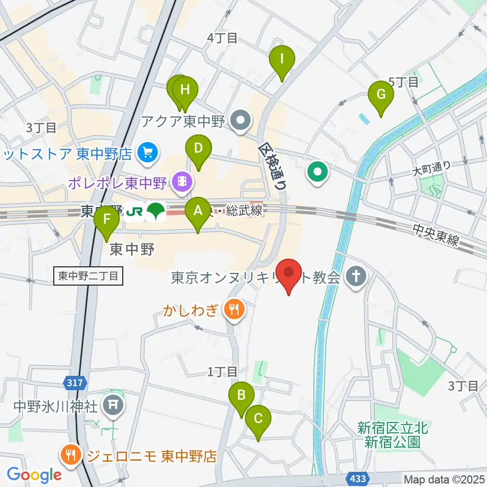山本ミュージック・コーナー周辺のホテル一覧地図
