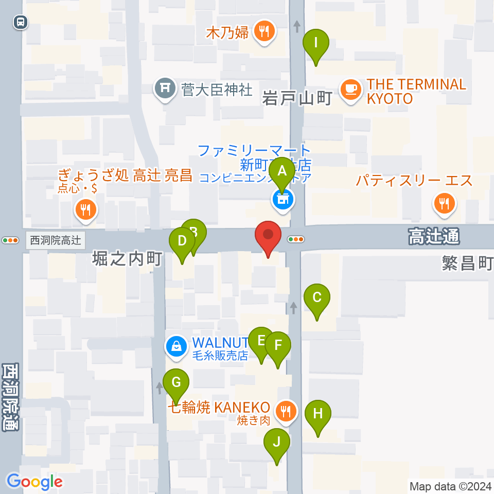 ティーステップ周辺のホテル一覧地図