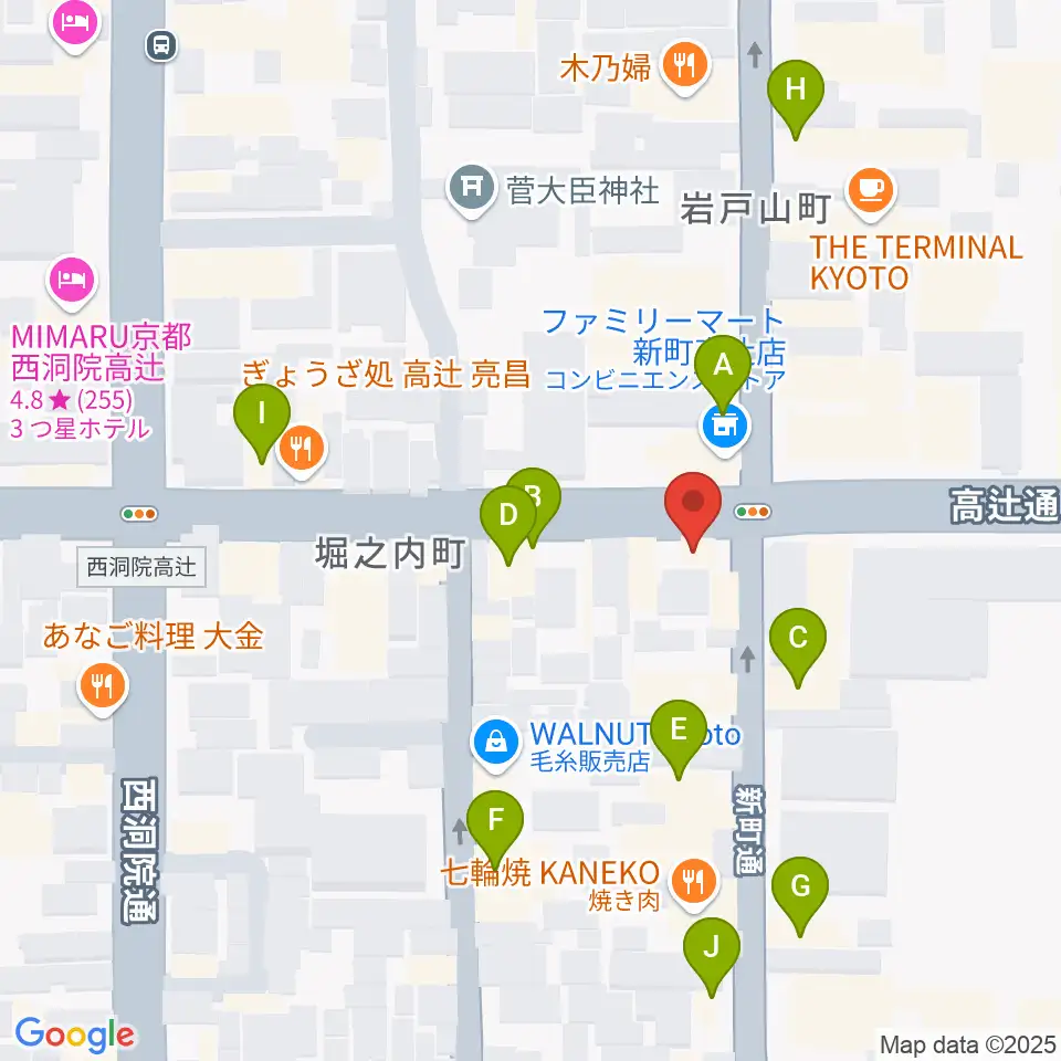 ティーステップ周辺のホテル一覧地図