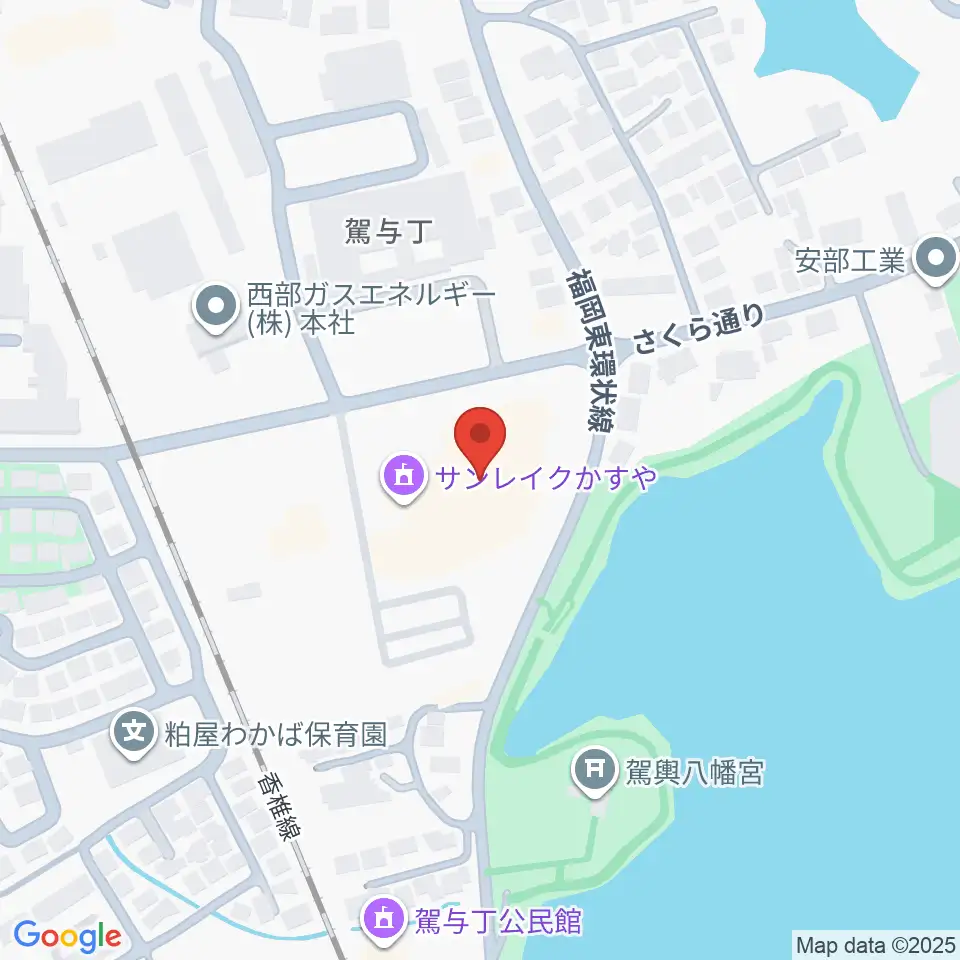 サンレイクかすや周辺のホテル一覧地図