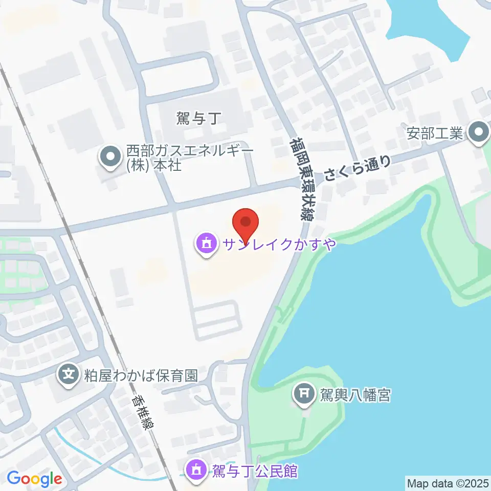サンレイクかすや周辺のホテル一覧地図
