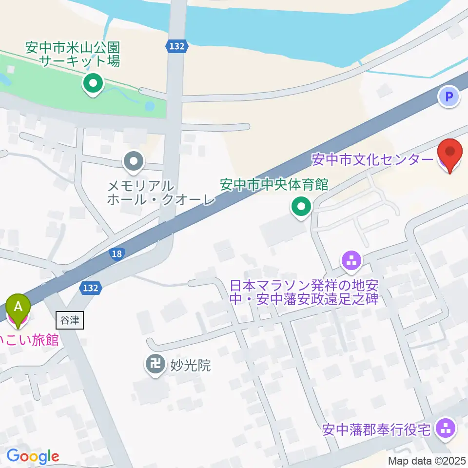 安中市文化センター周辺のホテル一覧地図
