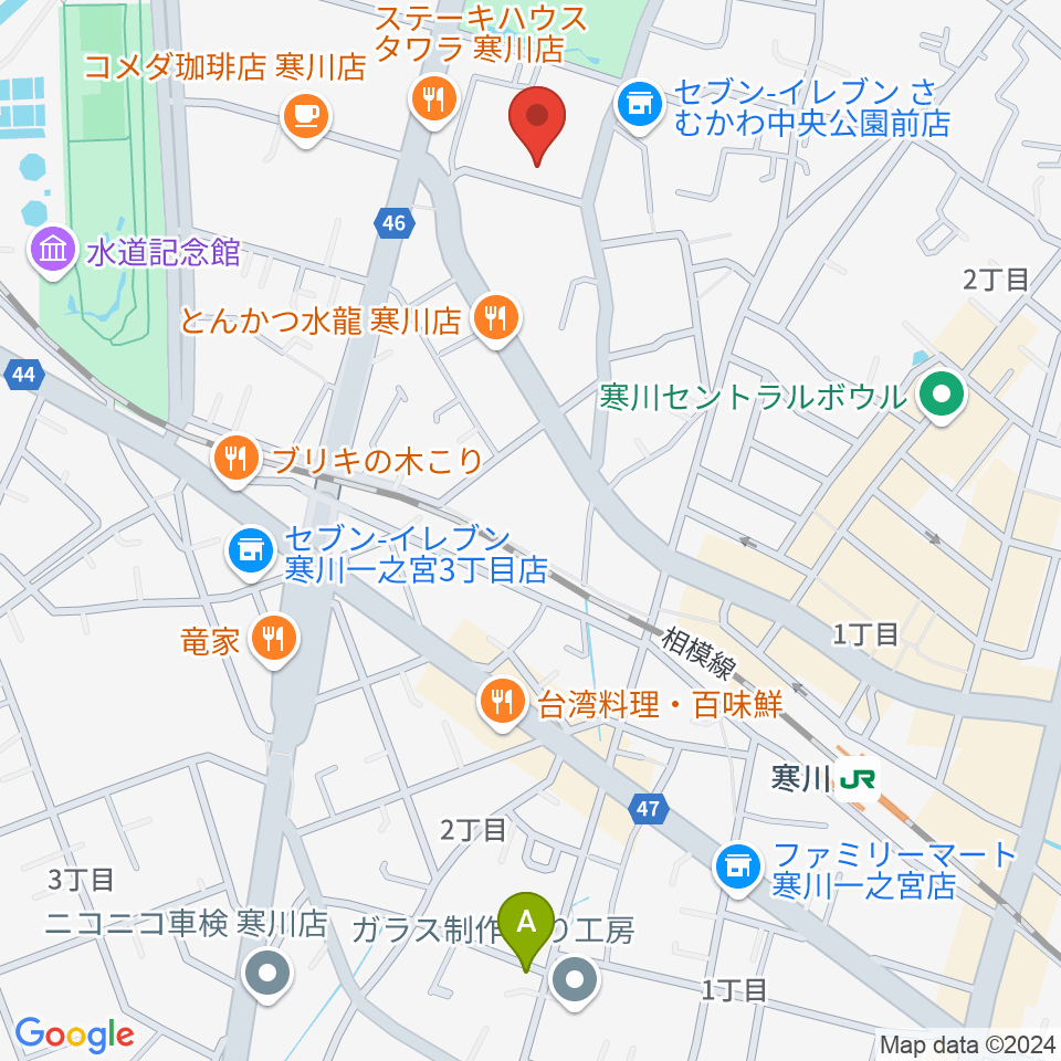 寒川町民センター周辺のホテル一覧地図