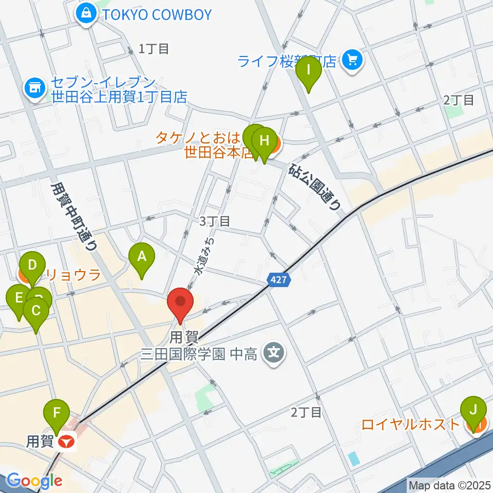 用賀エピタフ周辺のホテル一覧地図
