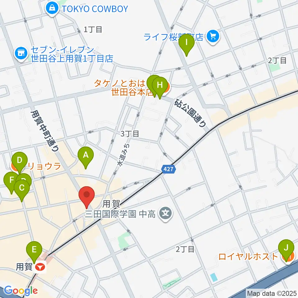 用賀 お琴・尺八・篠笛教室周辺のホテル一覧地図