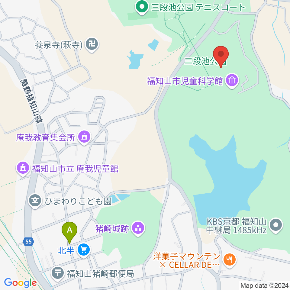 三段池公園総合体育館周辺のホテル一覧地図