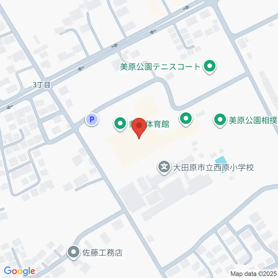 栃木県立県北体育館周辺のホテル一覧地図