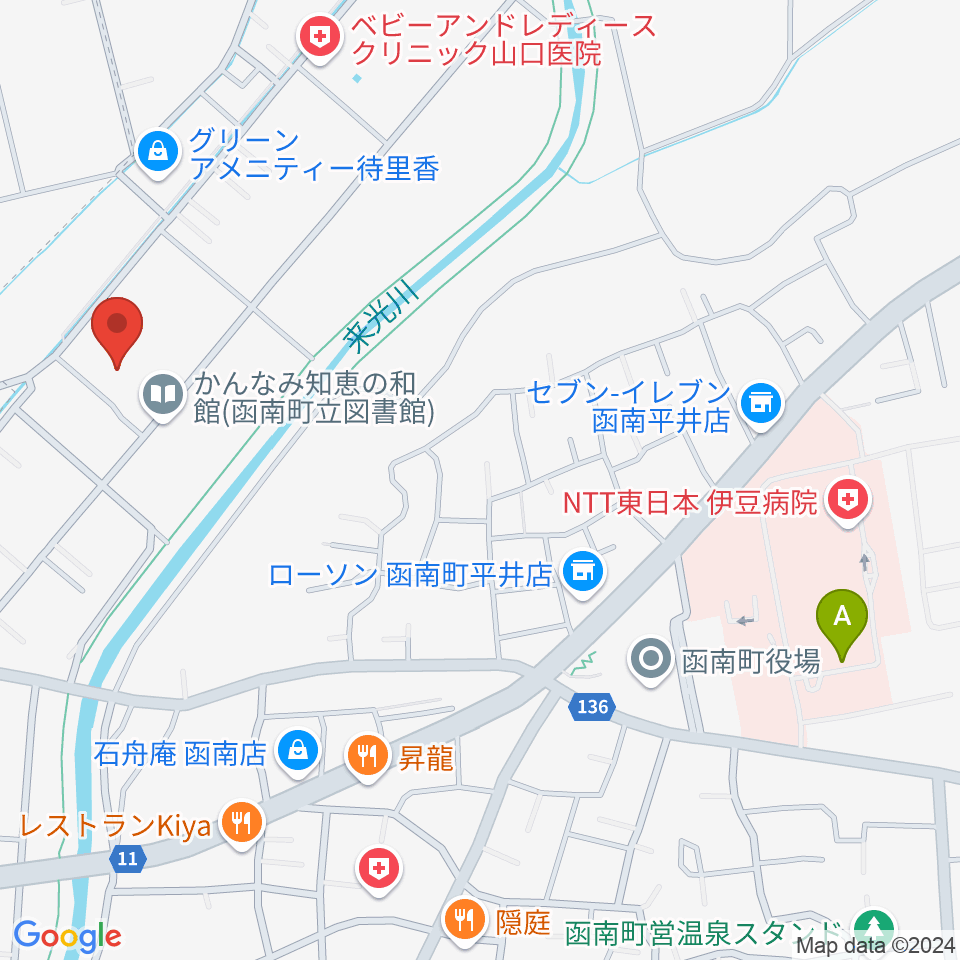 函南町文化センター周辺のホテル一覧地図