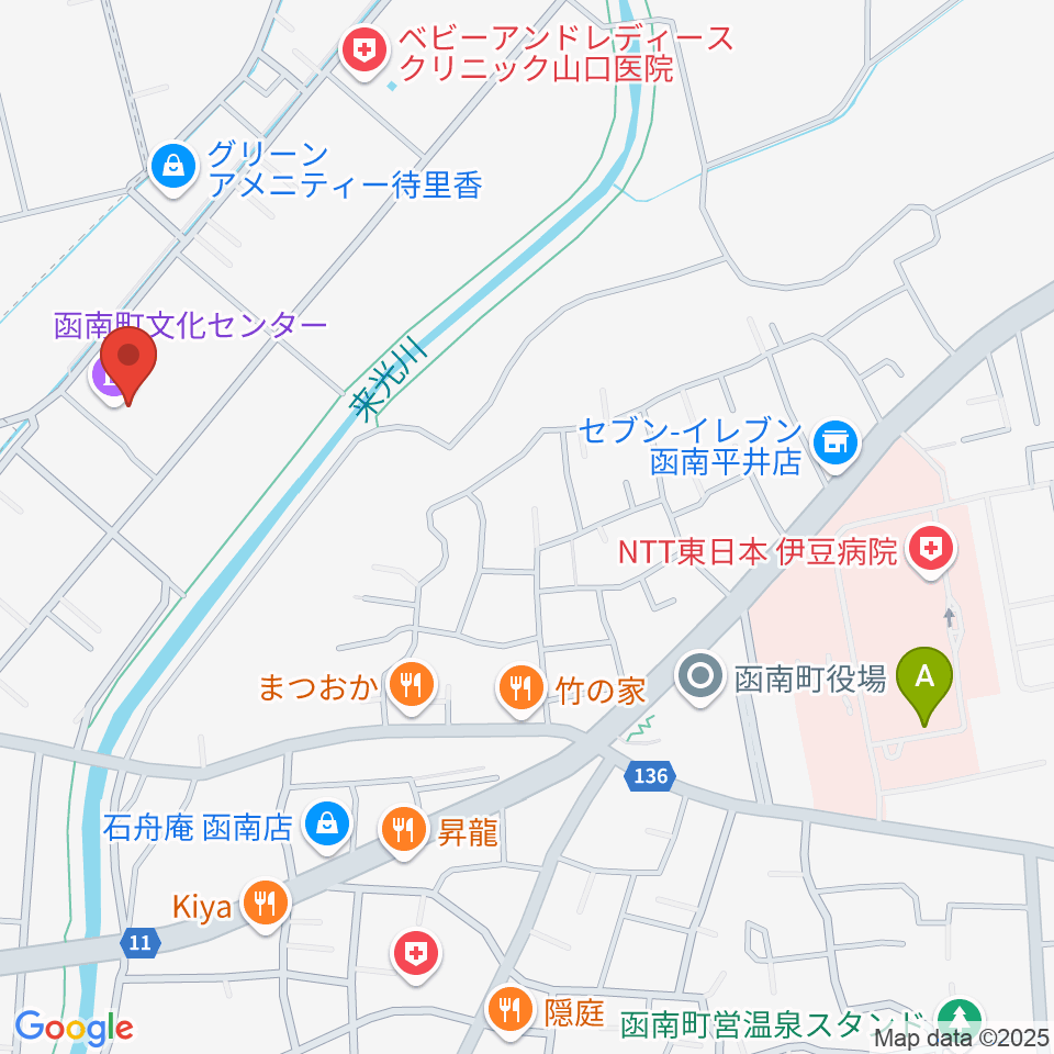 函南町文化センター周辺のホテル一覧地図