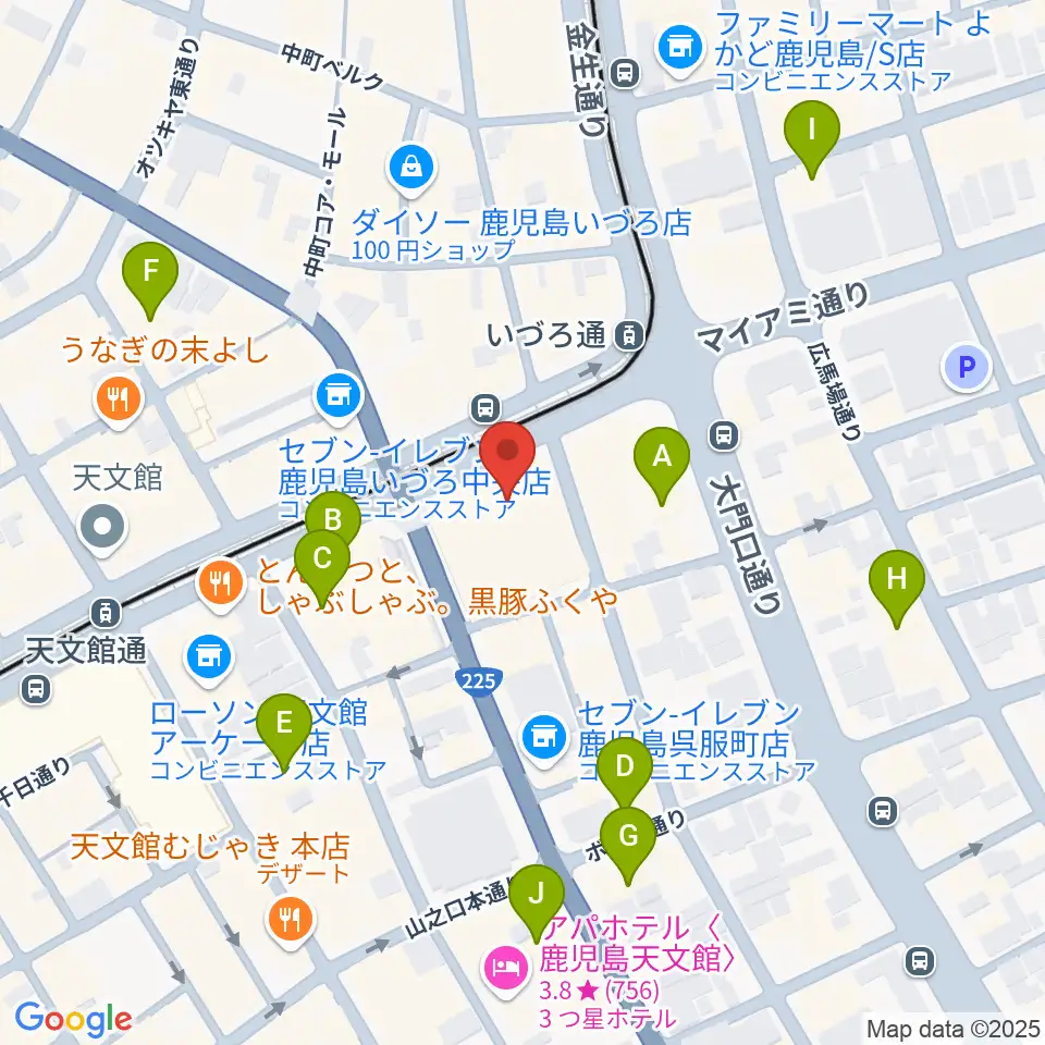 ガーデンズシネマ周辺のホテル一覧地図