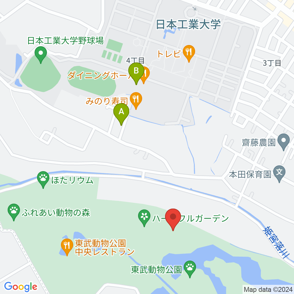 東武動物公園HOLA！周辺のホテル一覧地図