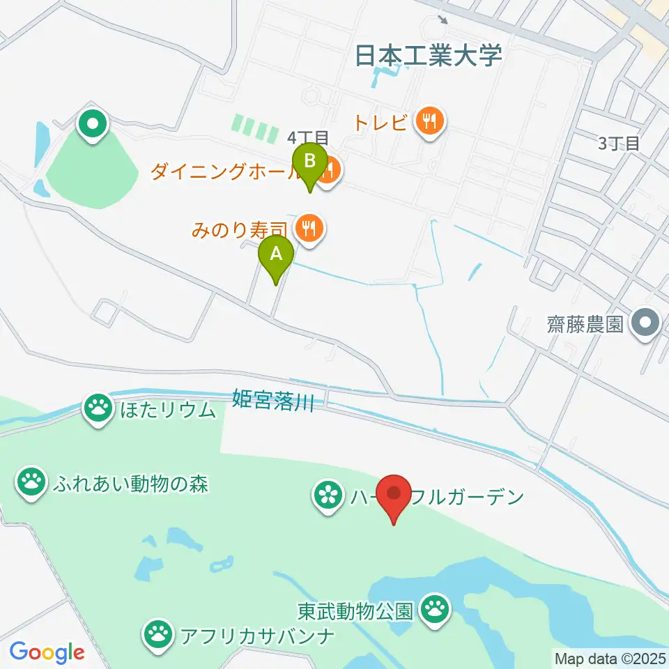 東武動物公園HOLA！周辺のホテル一覧地図
