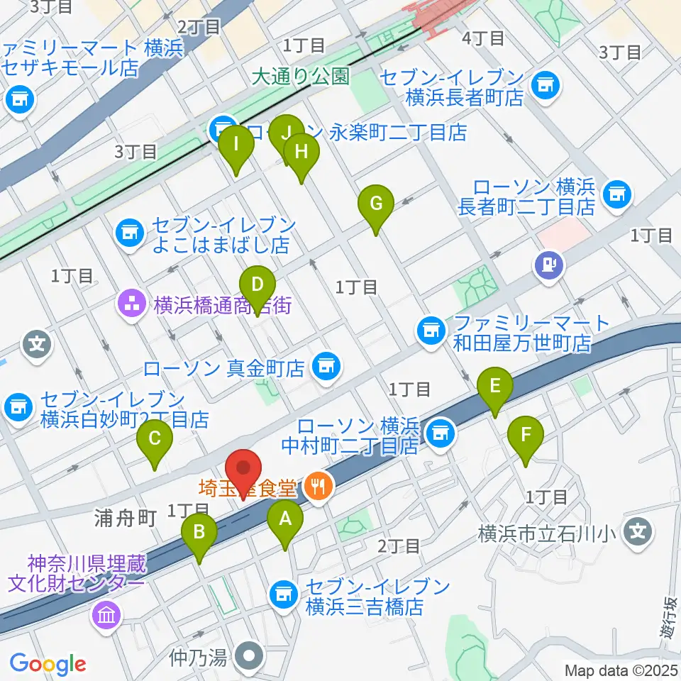 三吉演芸場周辺のホテル一覧地図