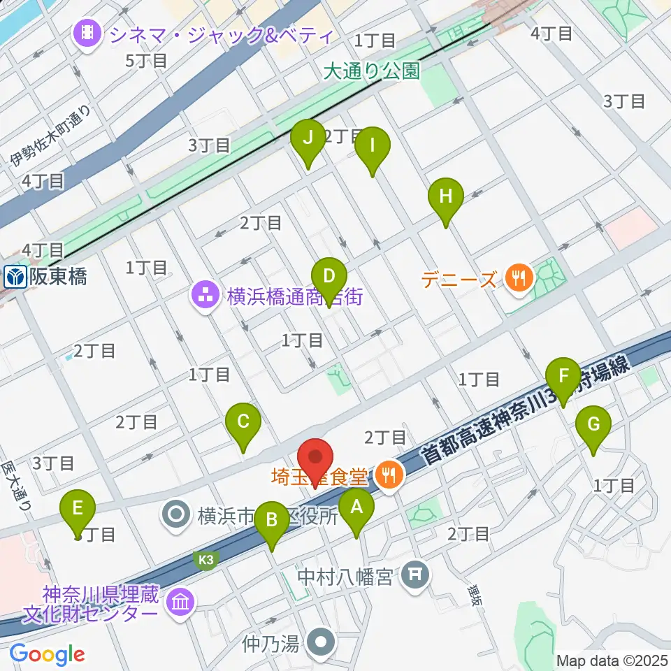 三吉演芸場周辺のホテル一覧地図