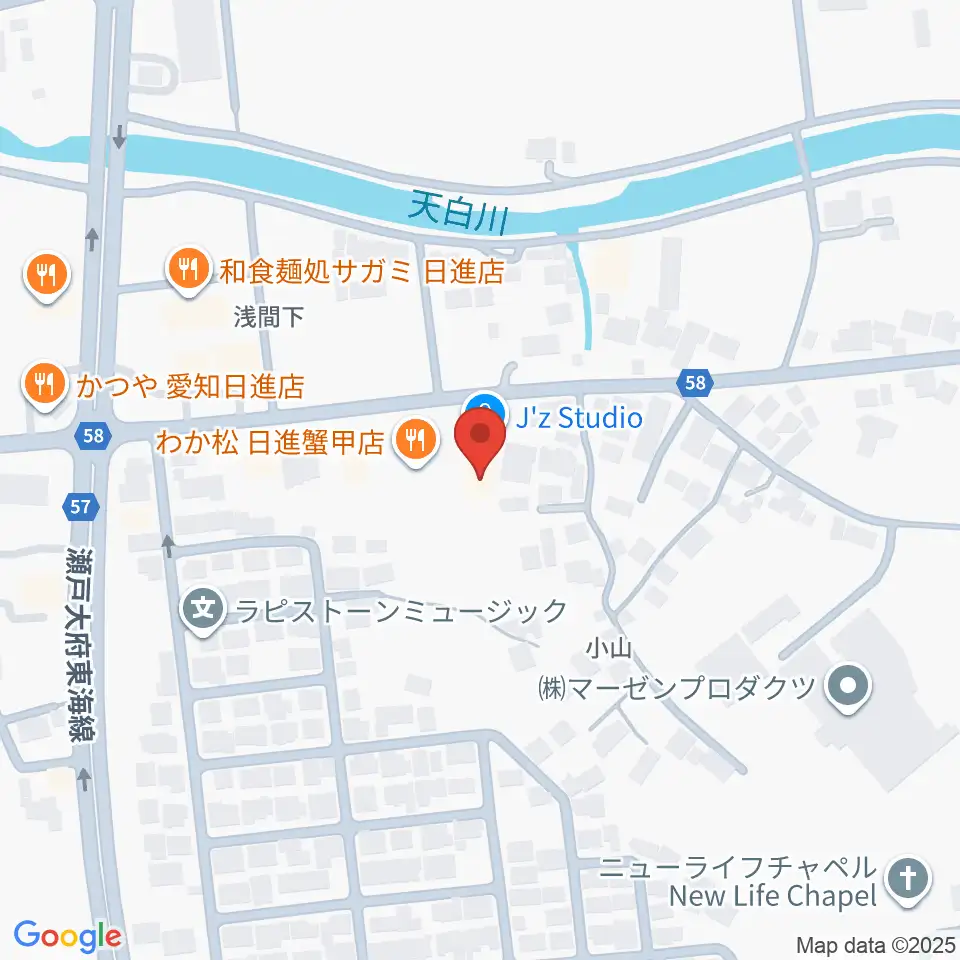 J'z Studio本館周辺のホテル一覧地図