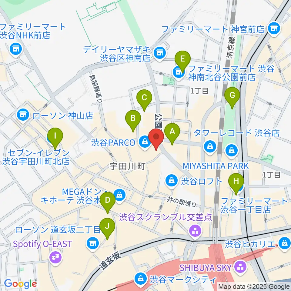ホワイトシネクイント周辺のホテル一覧地図