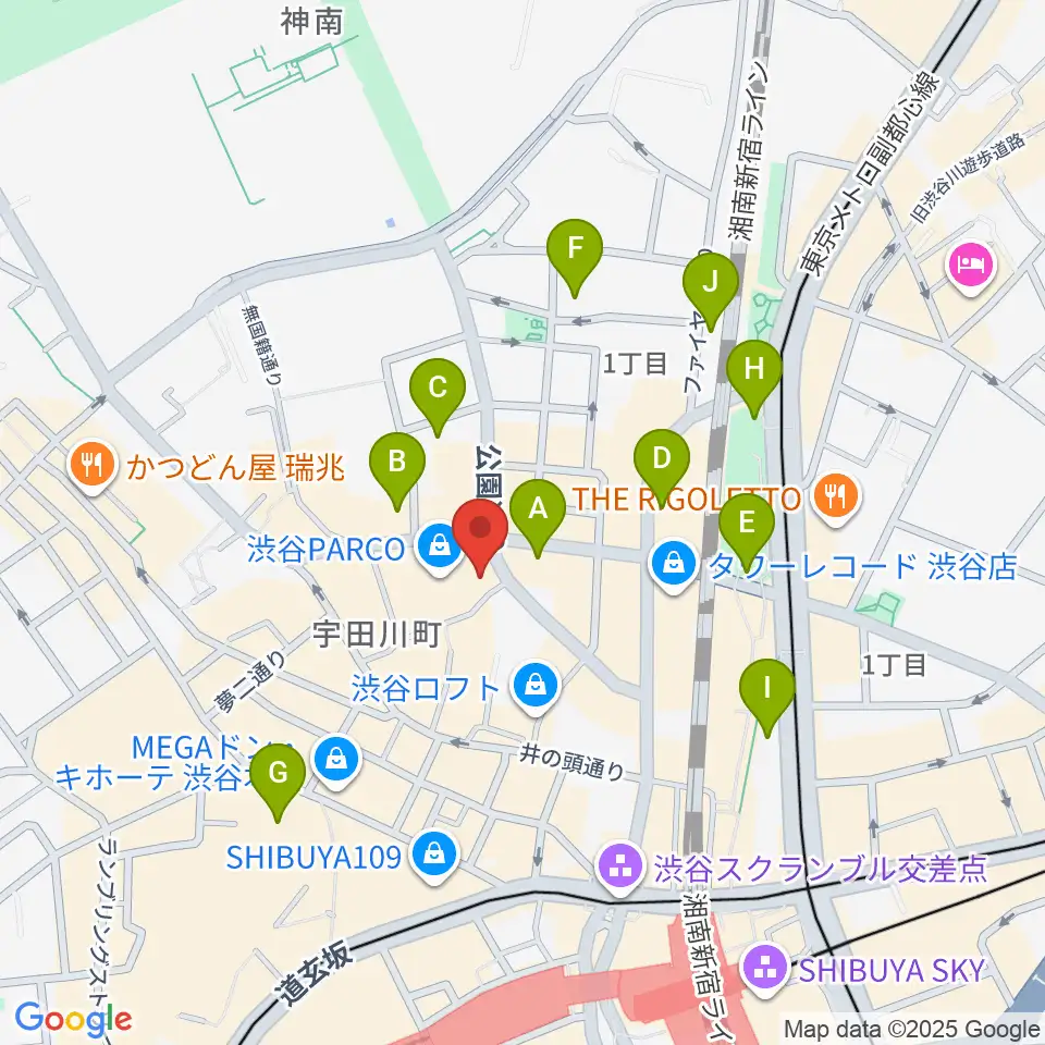 ホワイトシネクイント周辺のホテル一覧地図