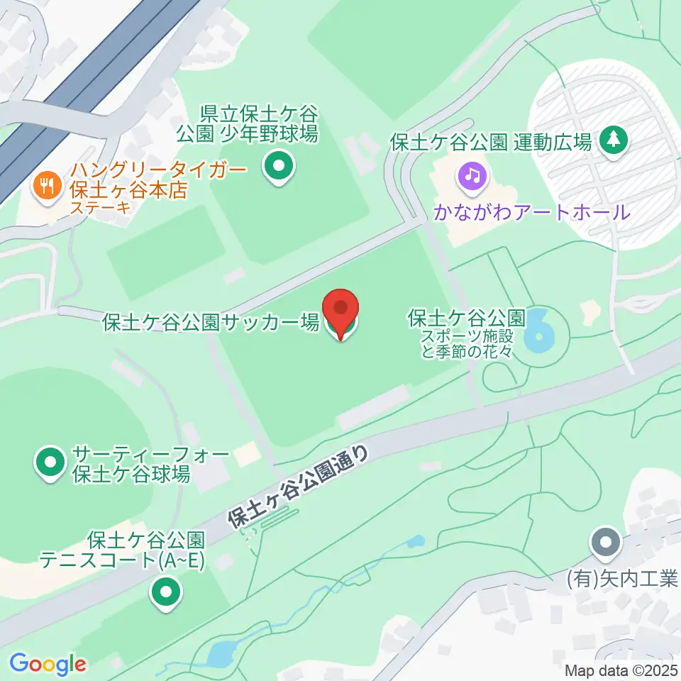 保土ケ谷公園サッカー場周辺のホテル一覧地図