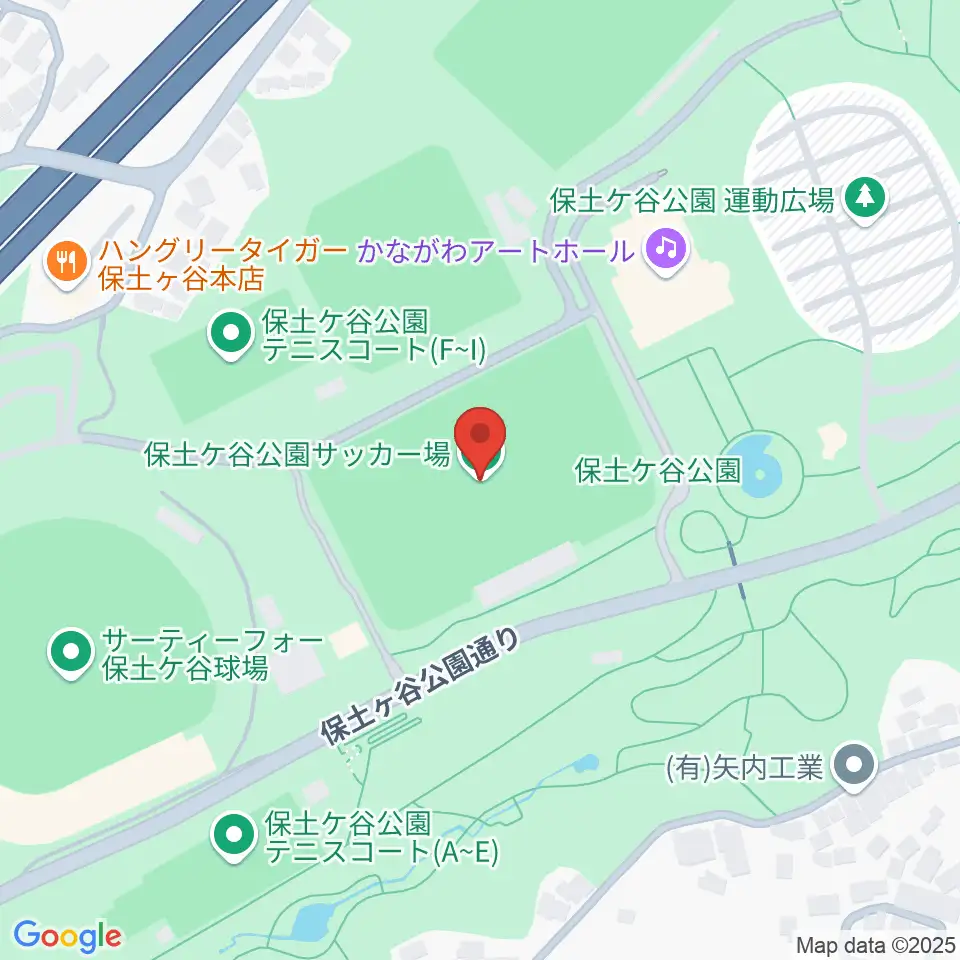 保土ケ谷公園サッカー場周辺のホテル一覧地図