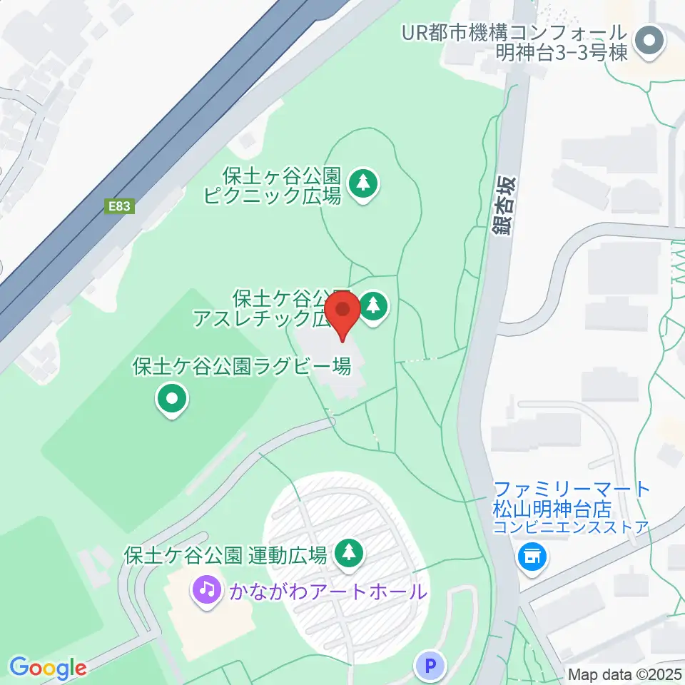 保土ケ谷公園体育館周辺のホテル一覧地図