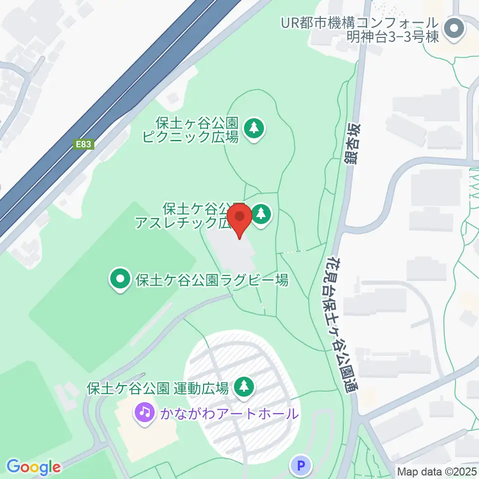 保土ケ谷公園体育館周辺のホテル一覧地図