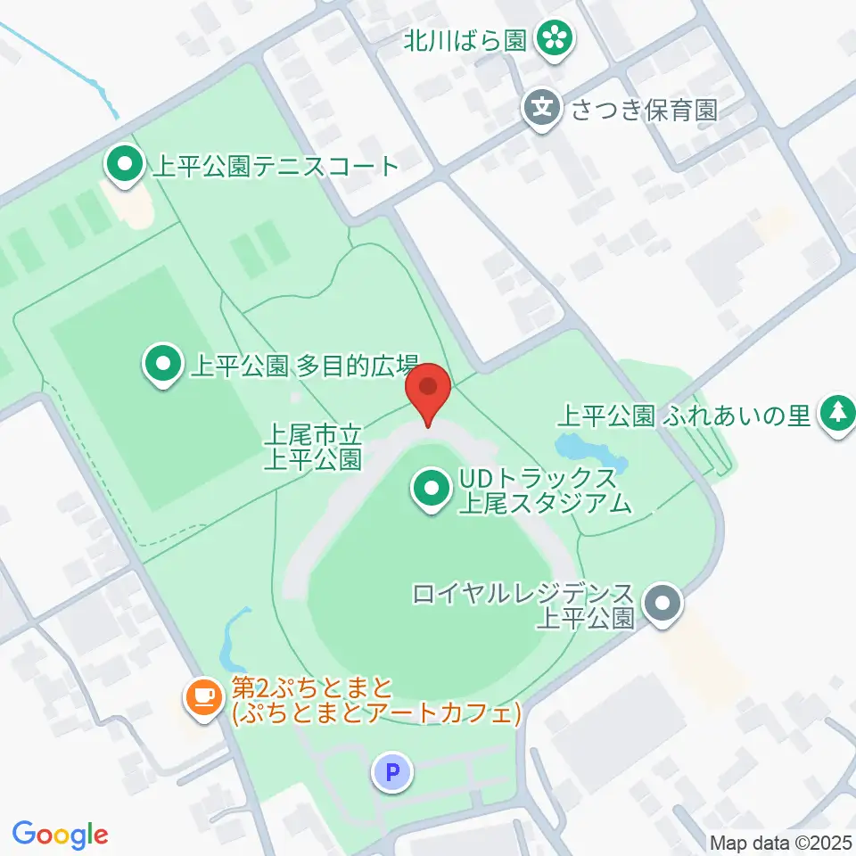 UDトラックス上尾スタジアム周辺のホテル一覧地図