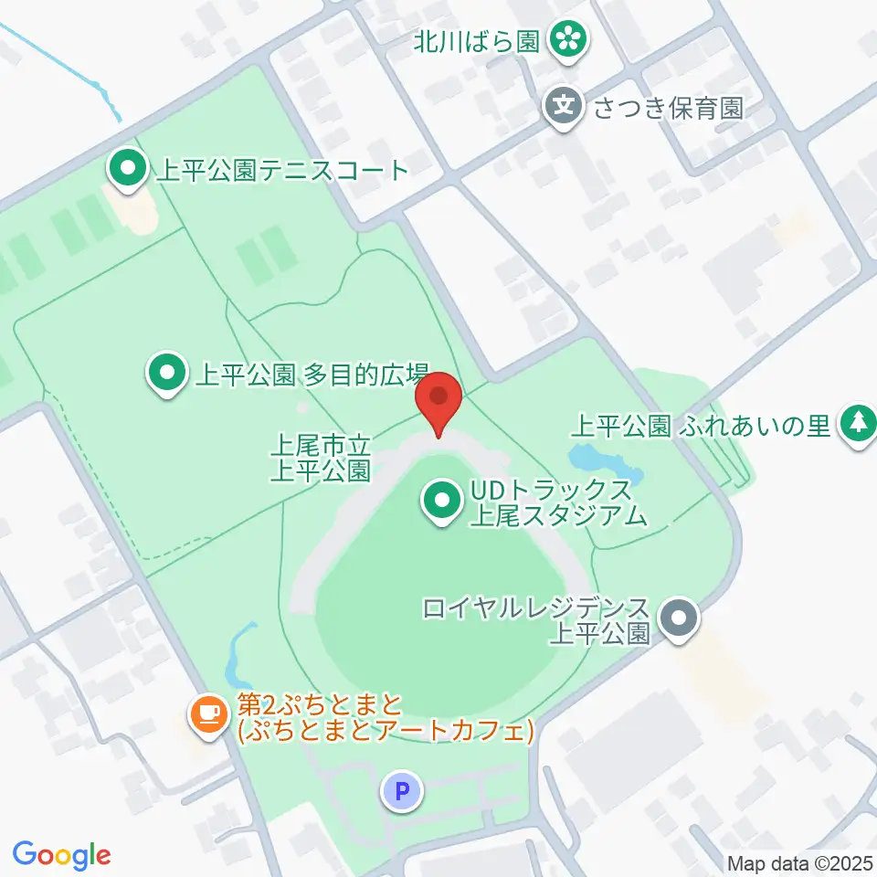 UDトラックス上尾スタジアム周辺のホテル一覧地図