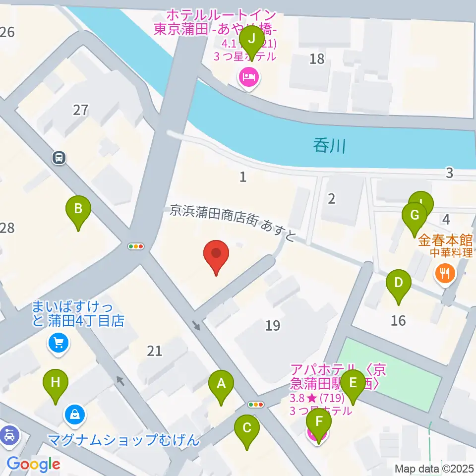スタジオポハサ周辺のホテル一覧地図