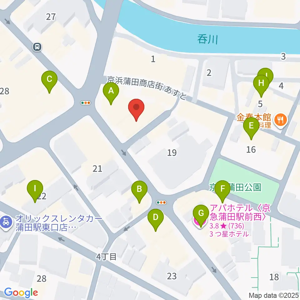 スタジオポハサ周辺のホテル一覧地図