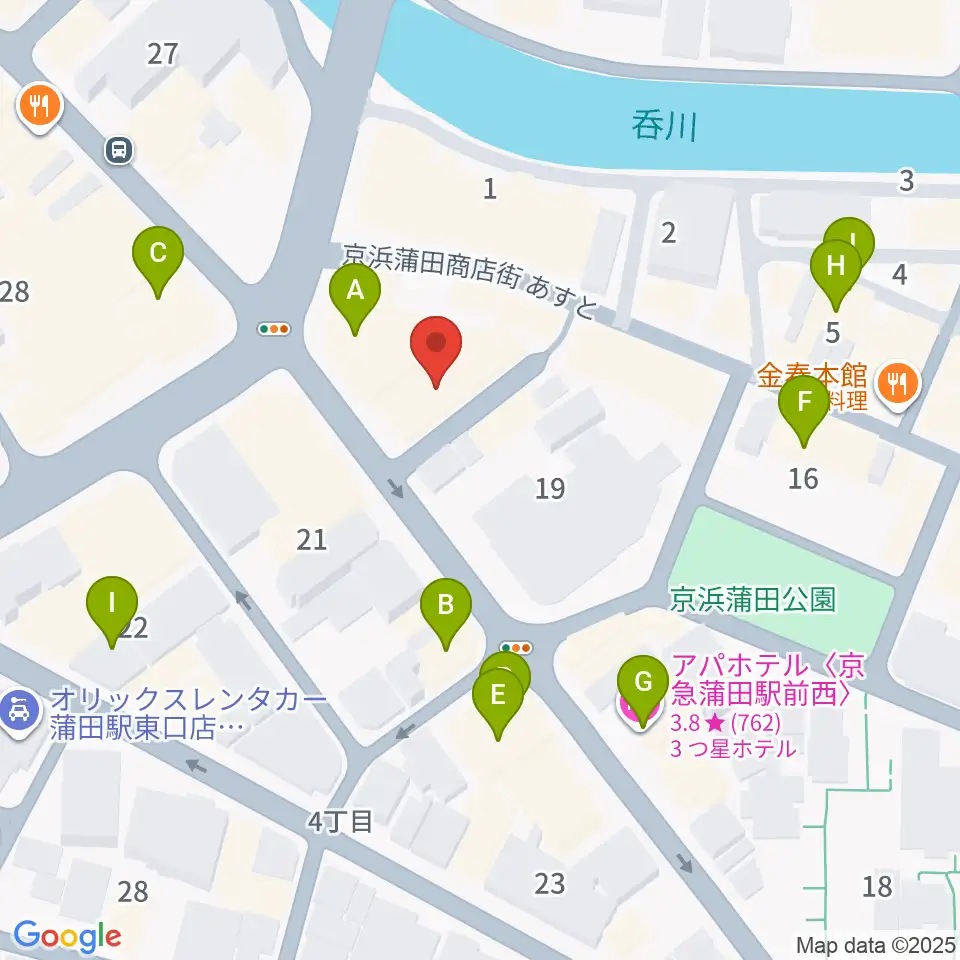 スタジオポハサ周辺のホテル一覧地図