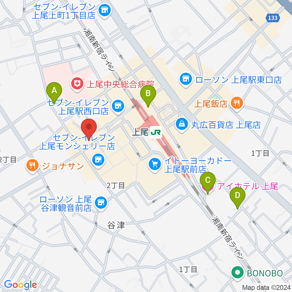 Dover Guitar Shop周辺のホテル一覧地図