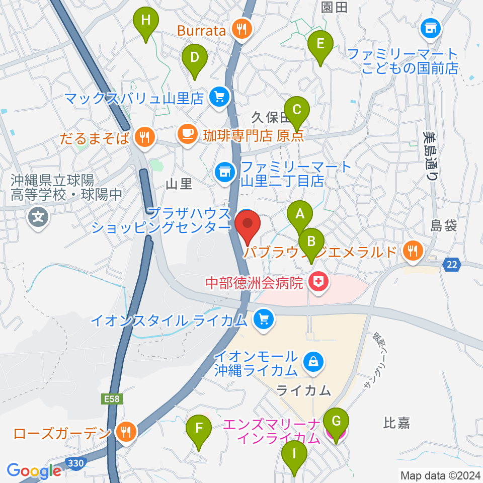 シネマプラザハウス周辺のホテル一覧地図