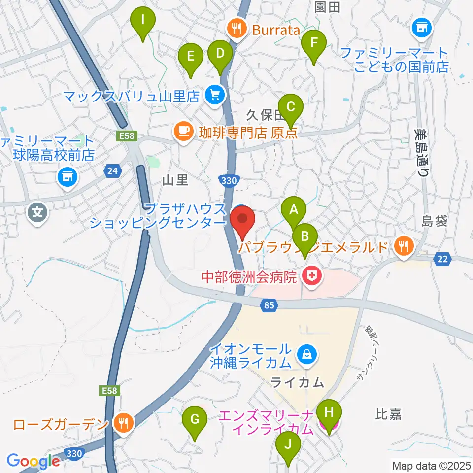 シネマプラザハウス周辺のホテル一覧地図