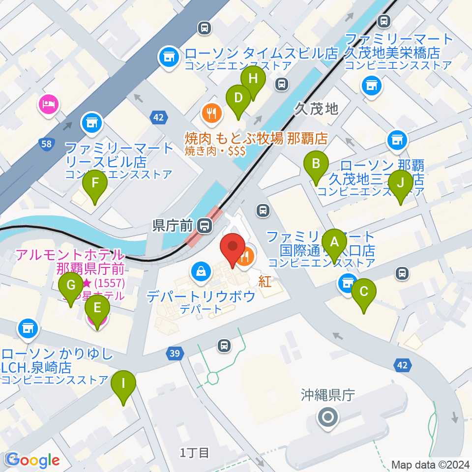 シネマパレット 周辺のホテル一覧地図