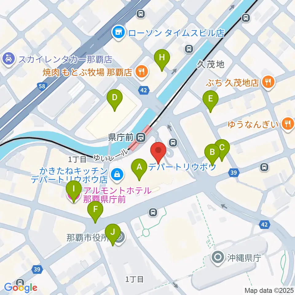 シネマパレット 周辺のホテル一覧地図