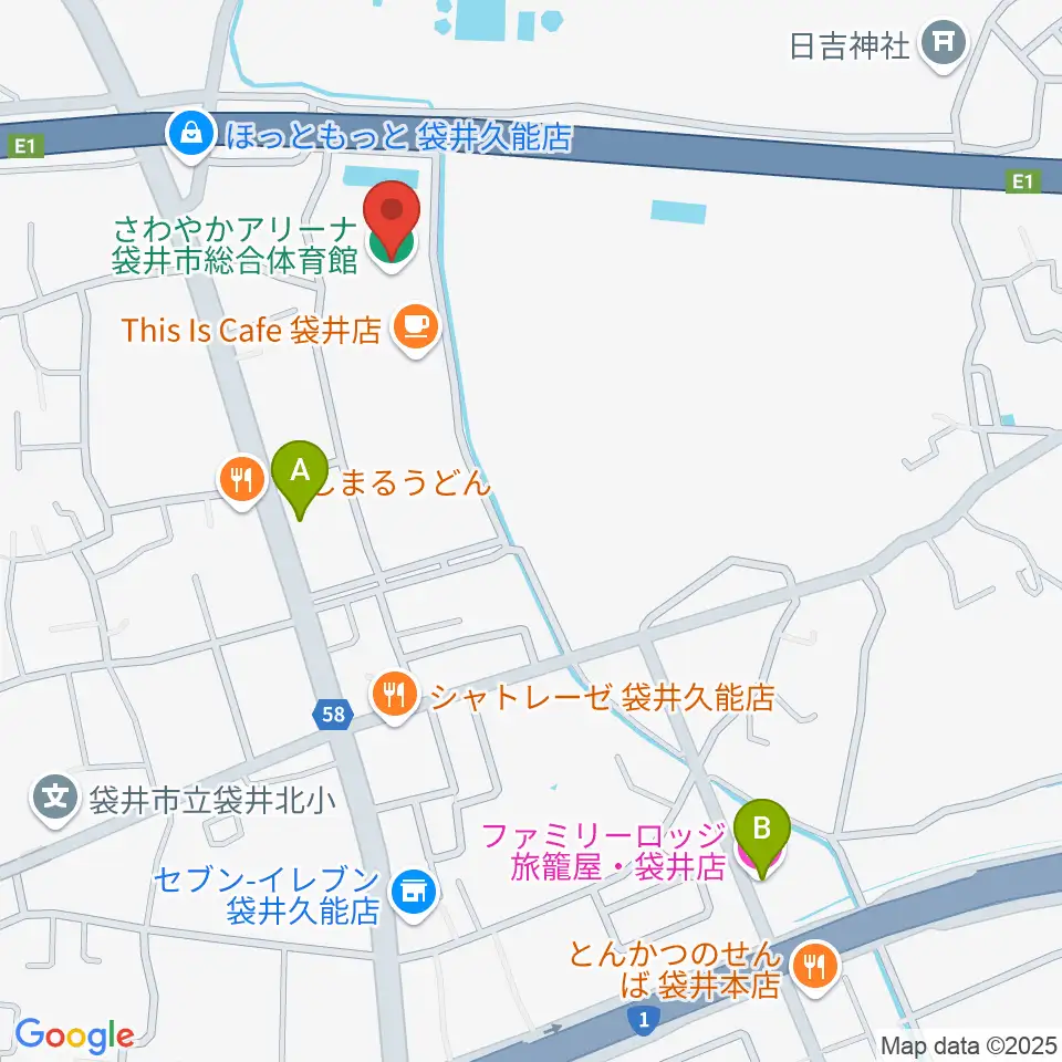 さわやかアリーナ袋井市総合体育館周辺のホテル一覧地図